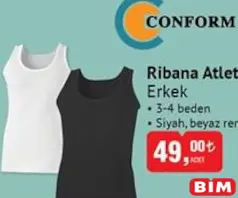 CONFORM RİBANA ATLET ERKEK CONFORM RİBANA ATLET ERKEK